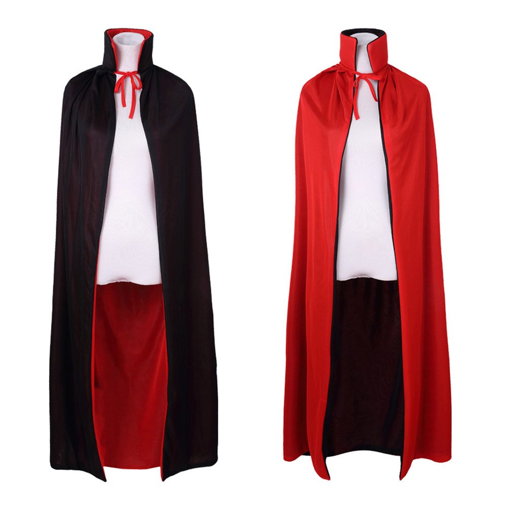 Regenboog Adult Cloak Toddle,Stand Collar Reversible Cape,Halloween Christmas Costume,Dress up,Wizard,Witch,Vampires Cloak - Image 3